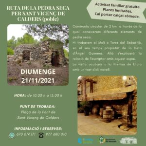 RUTA DE LA PEDRA SECA PER SANT VICENÇ DE CALDERS (poble) 27