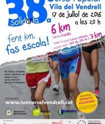 Fent km, fas escola! amb la 38a Cursa Popular Vila del Vendrell