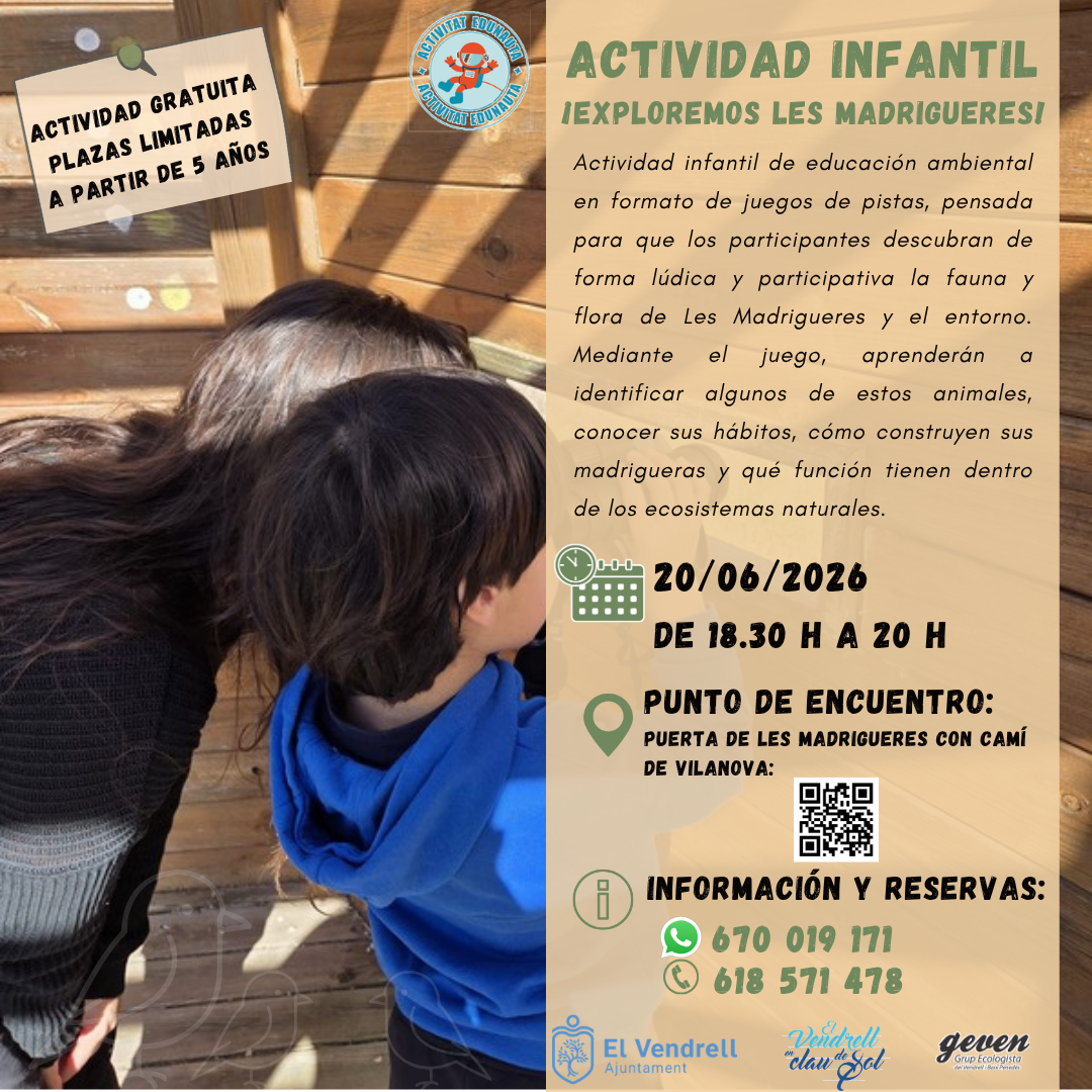 ACTIVIDAD INFANTIL - ¡EXPLORAMOS LAS MADRIGUERES! 29