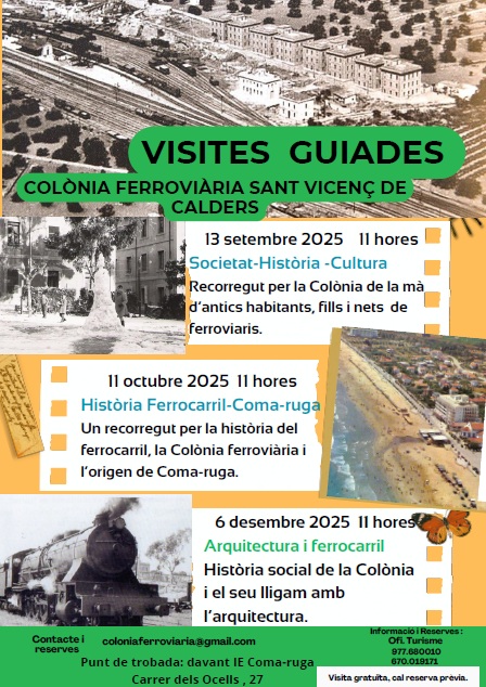 VISITA GUIADA A LA COLONIA FERROVIARIA DE SANT VICENÇ DE CALDERS 23