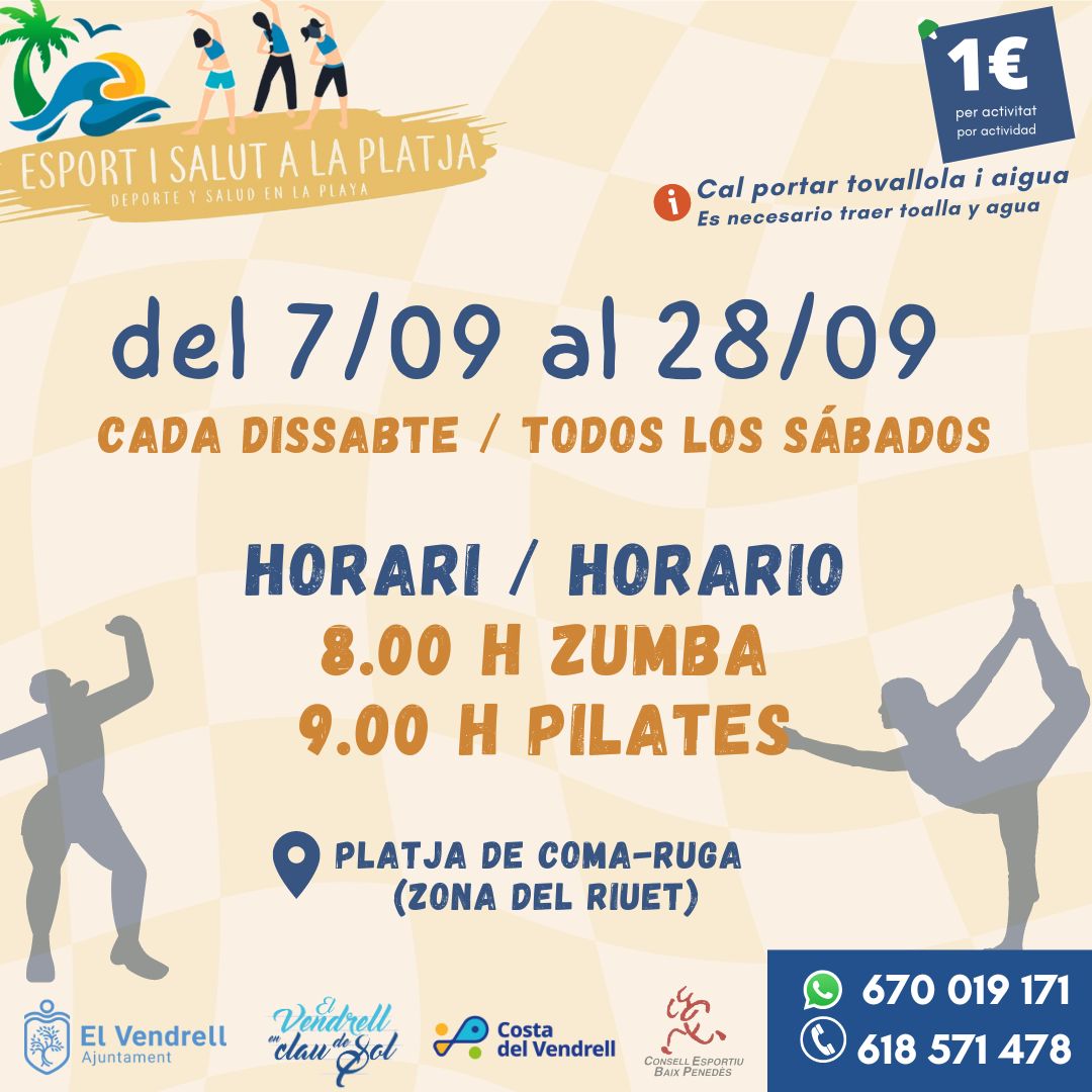 ESPORT I SALUT A LA PLATJA - ZUMBA 23