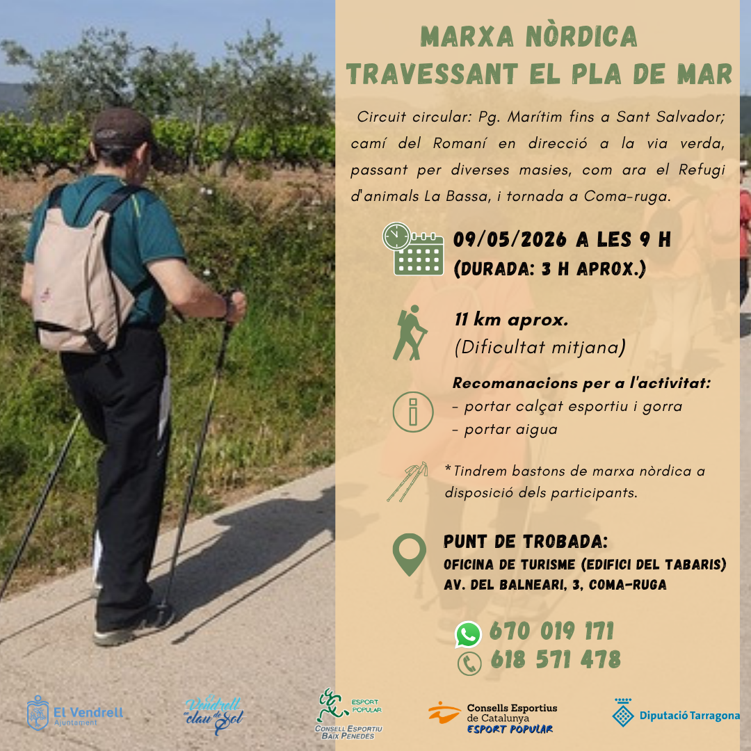 MARXA NÒRDICA TRAVESSANT EL PLA DE MAR 19