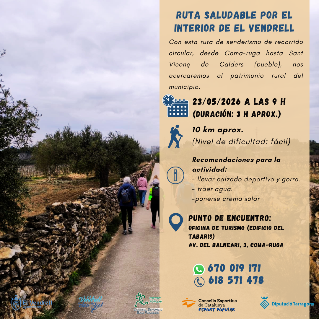 RUTA SALUDABLE POR EL INTERIOR DEL VENDRELL 25