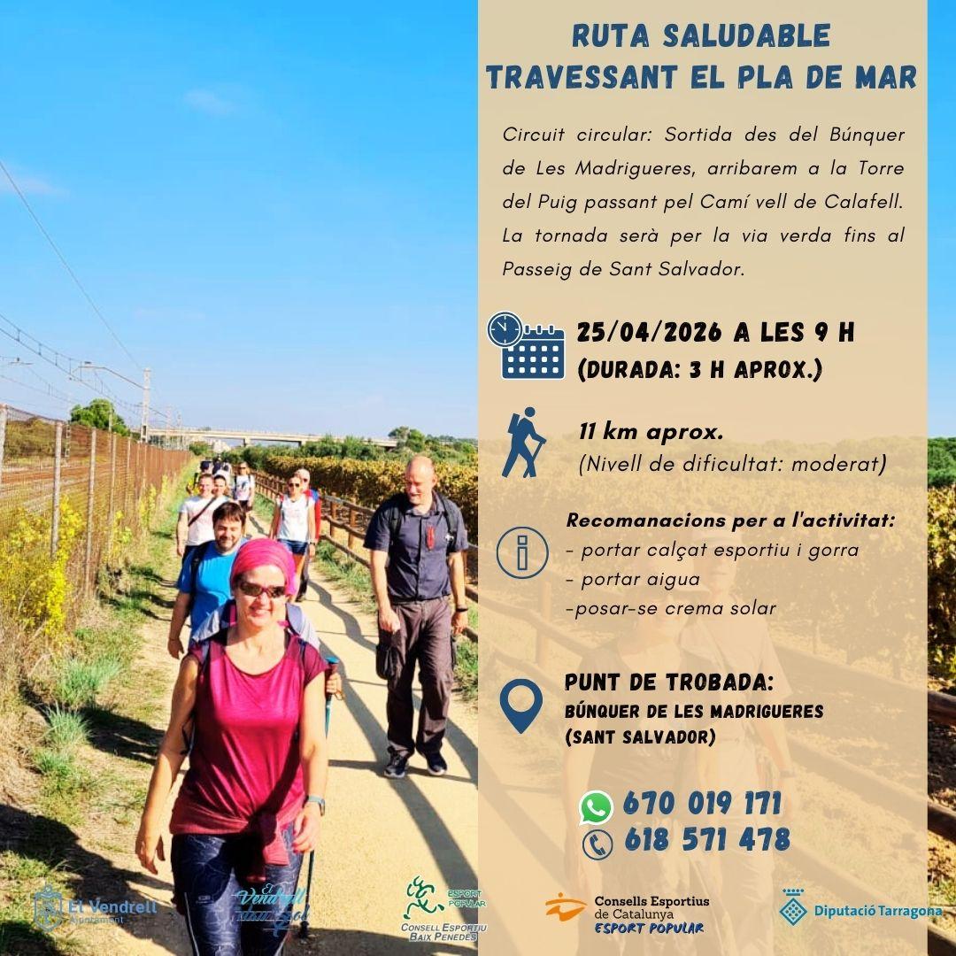 RUTA SALUDABLE ATRAVESANDO EL PLA DE MAR 31