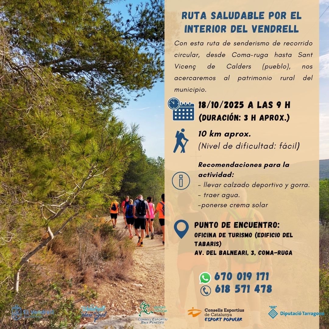 RUTA SALUDABLE PER L'INTERIOR DEL VENDRELL 21