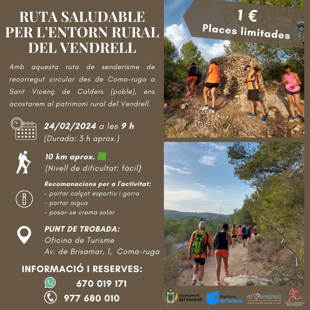 RUTA SALUDABLE PER L'ENTORN RURAL DEL VENDRELL 27