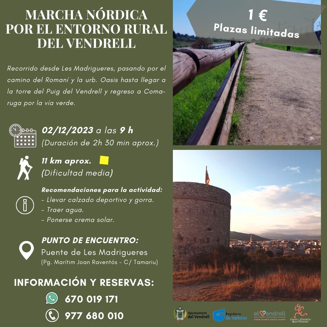 MARCHE NORDIQUE À TRAVERS LE MILIEU RURAL DE VENDRELL 29
