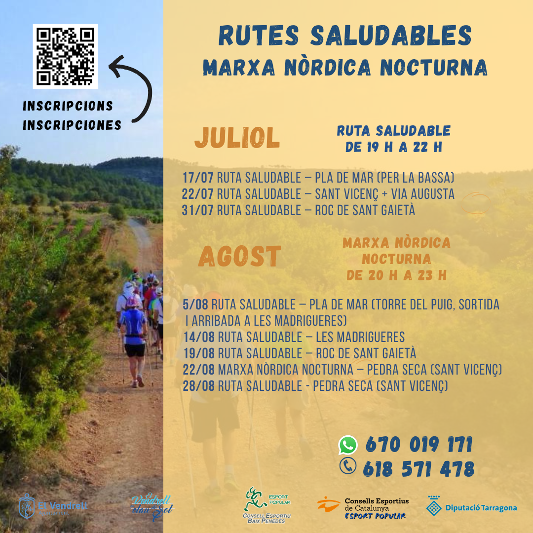 RUTES SALUDABLES I MARXA NÒRDICA NOCTURNA 21