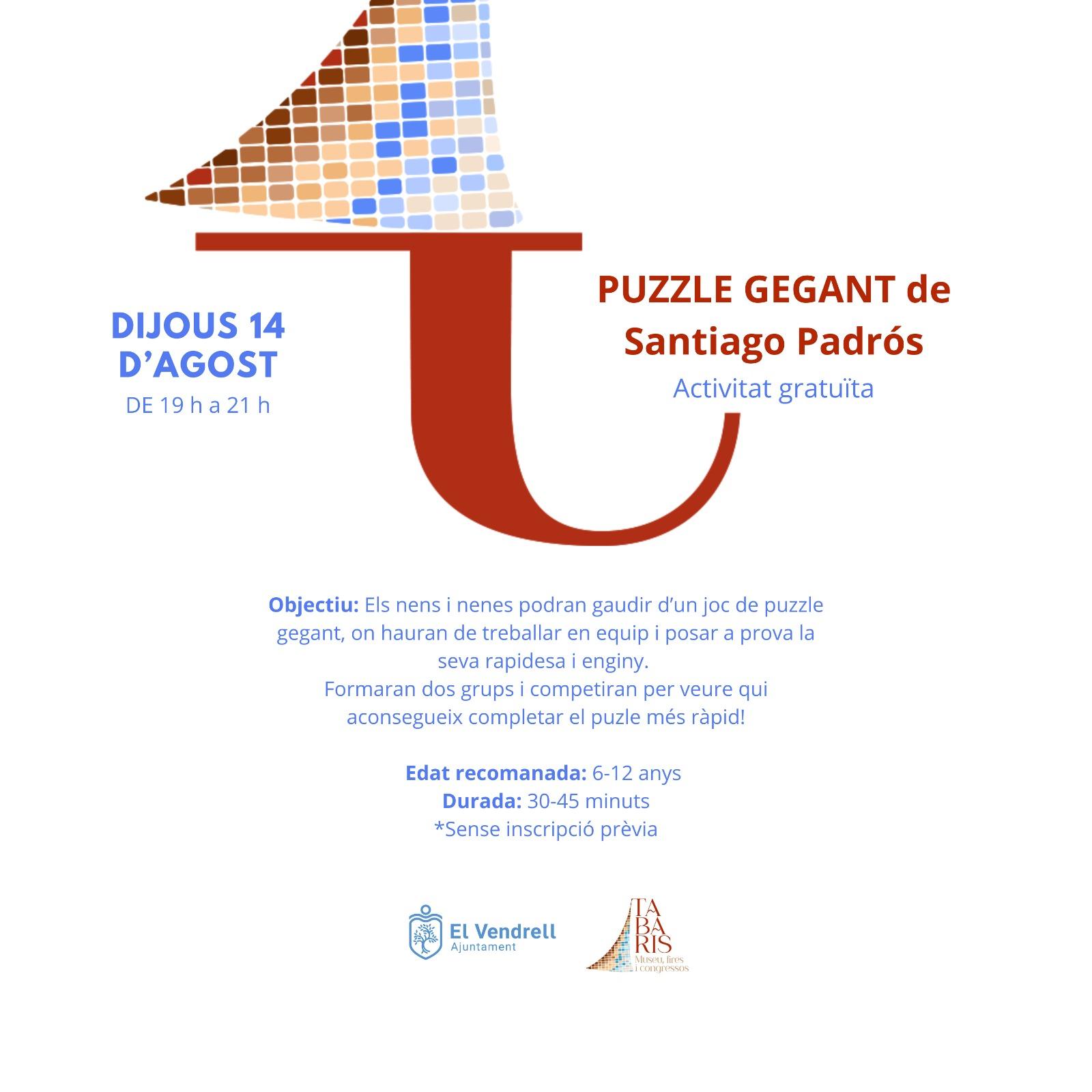 PUZZLE GIGANTE DE SANTIAGO PADRÓS 23