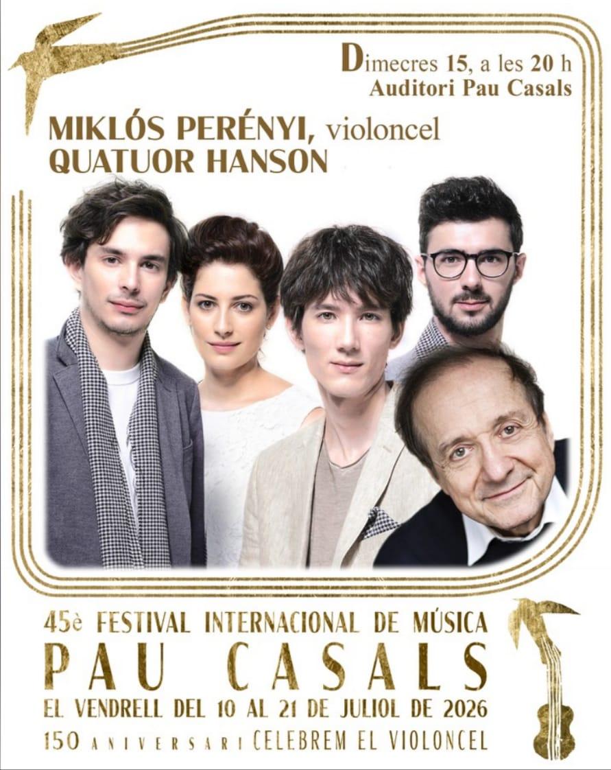 Miklós Perényi, violoncel Quatuor Hanson 23